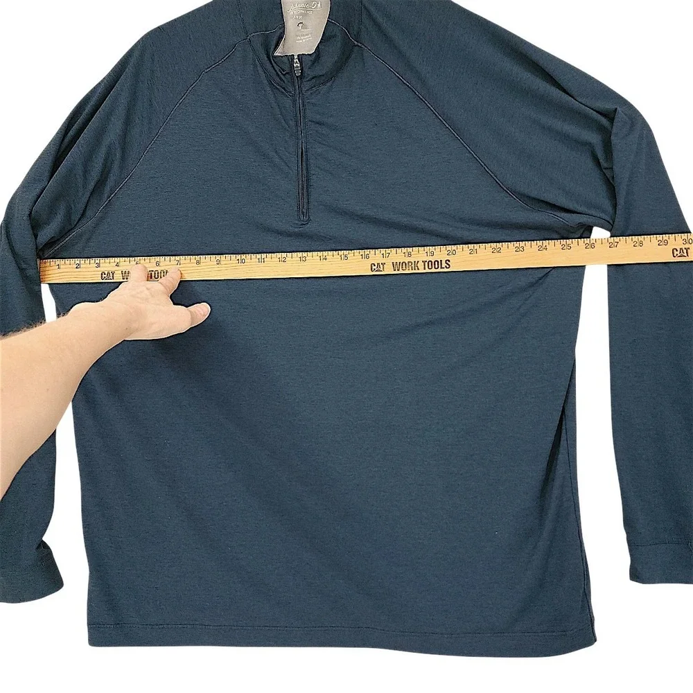 Johnnie O 1/4 Zip Pullover XL Men Blue Freeborne Performance Activewear Preppy